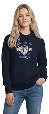 Produktbild von Spreadshirt Harry Potter Hedwig Spruch Brief Aus Hogwarts Damen Hoodie, XXL, Navy