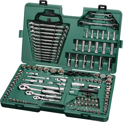 Produktbild von Sata-Schlüsselsatz 150El 1/4" 3/8" 1/2 "Suitcase