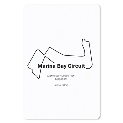 Produktbild von MuchoWow® Mauspad Mousepad Formel 1 - Singapur - Rennstrecke 18x27 cm - Mousepads - Maus Mat - Pad - Mausunterlage