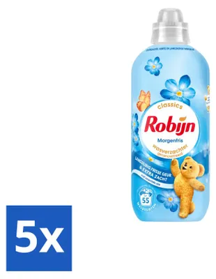 Produktbild von 5 x Robijn Wasverzachter Morgenfris - 1,1 l - Vorteilspackung - 5 Stücke
