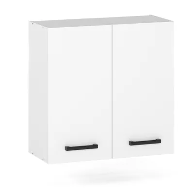 Produktbild von ULWEHOME | Hängeschrank 60 cm Weiß matt, Küchenoberschrank mit 2 Türen, Wandschrank Küche, Küchenschrank wandhängend