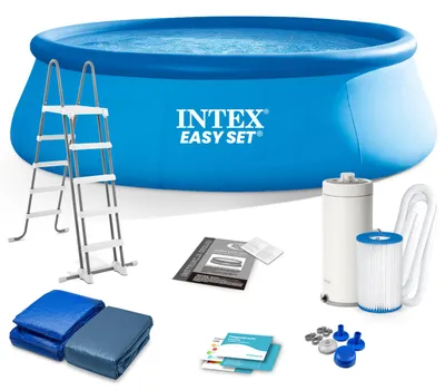 Obrázek produktu pro Intex 26168, 14141 l, Nafukovací bazén, Žebřík, Modrá, 46,9 kg