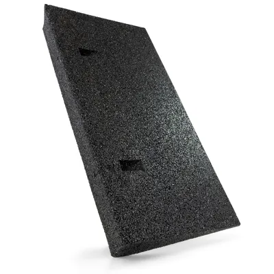 Produktbild von Autorampe Gummi schwarz I Breite: 50 cm I Höhe: 70 mm I Rollstuhlrampe Gummikeil