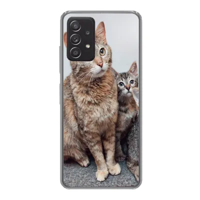 Produktbild von MuchoWow® Handyhülle Schutzhülle Hülle für Samsung Galaxy A33 5G Katze - Kätzchen - Fell Silikon Softcase Handy Hülle - Kartenhalter