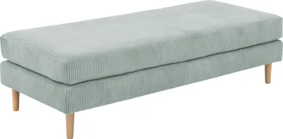 Produktbild von Max Winzer Hocker Florian - Cordstoff silber - Maße: 160 x 71 x 45 cm