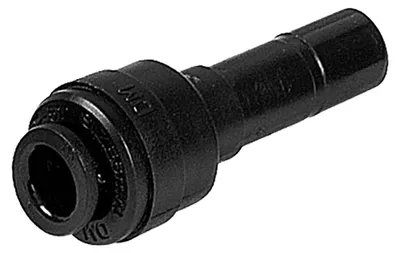 Push-Fit Verbindungsstück 15 mm auf 12 mm, Kunststoff, Schwarz