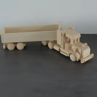 Produktbild von LKW Laster Lastwagen Kipper US Truck Auto Modellauto Modell Holz