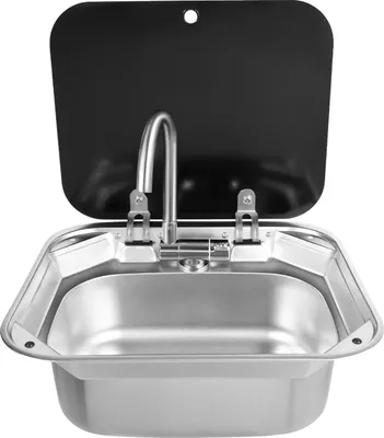 Obrázek produktu pro Sada umyvadel RV, nerezová ocel, moderní design, 86 liber