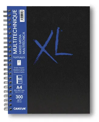 Imagen del producto de CANSON C31200L016: Cuaderno de dibujo XL, formato DIN A4, para técnicas mixtas, con papel texturizado
