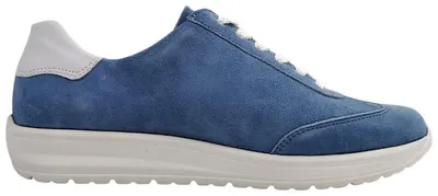 Image de Semler ULLA : Chaussures de sport pour femmes, lacets, style sportif, couleur bleue, pour le quotidien