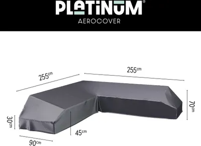 Produktbild von Platinum Aerocover Plattform-Loungeset-Abdeckung 255x255 cm.