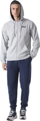 Image de Survêtement Everlast à capuche et fermeture éclair + pantalon, gris, taille M, homme, gris, taille M