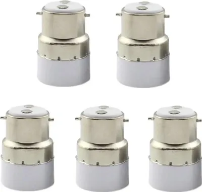 Obrázek produktu pro Balení 5 adaptérů z objímky B22 na E14. Adaptér B22 pro standardní objímky E14.
