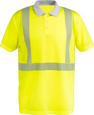 Produktbild von Planam Norit Warnschutz Poloshirt kurzarm Gr. 4XL gelb/zink