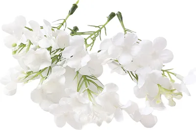 Produktbild von 10pcs künstliche Blume Realistische dekorative exquisite Brautkopfbedeckung gefälschte Hortensie Hochzeitsdekoration-Weiß