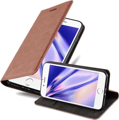 Obrázek produktu pro Cadorabo pouzdro pro Apple iPhone 6 / 6S Protective Case v hnědé barvě Kryt na mobilní telefon s magnetickým zavíráním