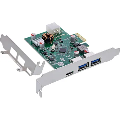 Produktbild von InLine 76661M, PCIe, USB 3.2 Gen 1 (3.1 Gen 1), USB Typ-C, Männlich, PCIe 2.0, China, 5 Gbit/s