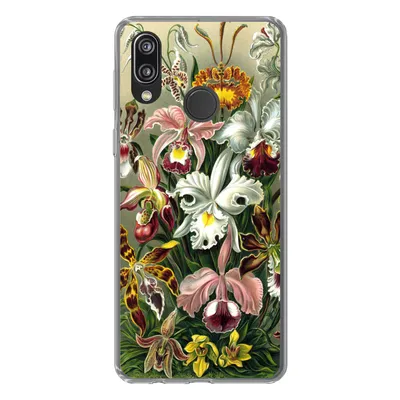 Produktbild von MuchoWow® Handyhülle Schutzhülle Hülle für Huawei P20 Lite (2020) Orchidee - Haeckel - Kunst Silikon Softcase Handy Hülle - Kartenhalter