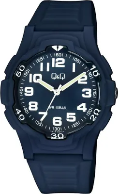 Produktbild von Q&Q Herren Armbanduhr V31A-001VY mit 40mm Gehäuse, 10 ATM wasserdicht