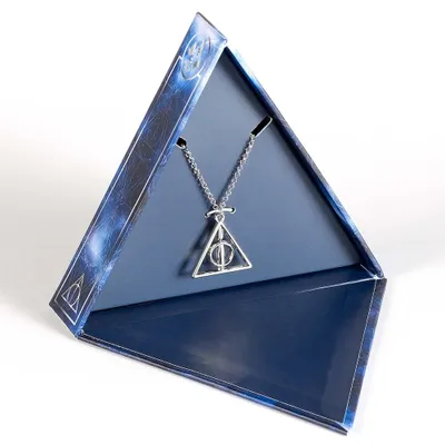 Produktbild von Harry Potter: Schmuckset mit Drehmedaillon, "Todesanzeichen" (Silberfarben)