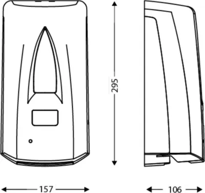 Produktbild von Kunststoff Schaumseifenspender 1L mit Sensor inklusive Sichtfenster, Farbe:Weiß