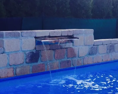 Produktbild von Wasserfall 60 cm Edelstahl poliert LED-Beleuchtung Wasserauslauf Speyer