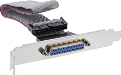 Produktbild von InLine® Slotblech Parallel, mit 25pol Sub D BU an 26pol BU-Leiste, 0,5m