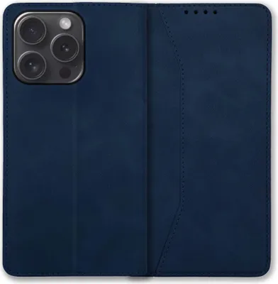 Produktbild von Bookstyle 'Premium' Schutzhülle Klapphülle Schutztasche Etui Cover für Apple iPhone 14 Pro - Blau
