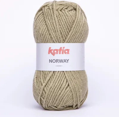 Produktbild von NORWAY von Katia, Polyacryl-/Wollmischgarn in helles khaki (23), ca. 100m/100g