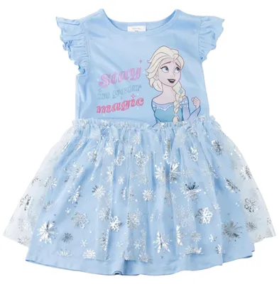 Produktbild von Sommerkleid Disney Frozen mit Tüll Hellblau 104 cm