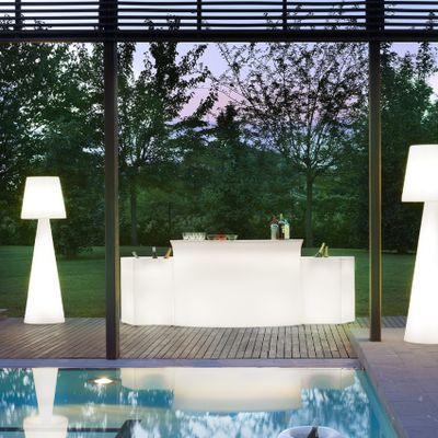 Slide Design Bartheke Break Bar - Light White Farben: Light White