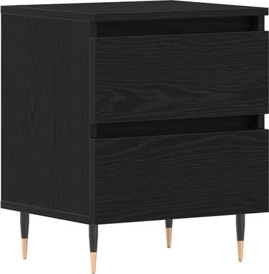 Image de Cabinet de chevet Chêne noir 40 x 35 x 50 cm Bois d'ingénierie