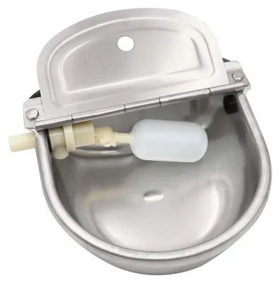 Automatische Viehtränke aus Edelstahl, 25 cm, Schwimmerventil