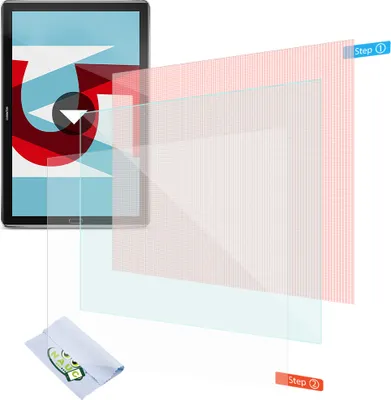 Produktbild von 2x Displayschutzfolie Huawei MediaPad T5 10.1 Schutzfolie Uni Displayfolie Folie
