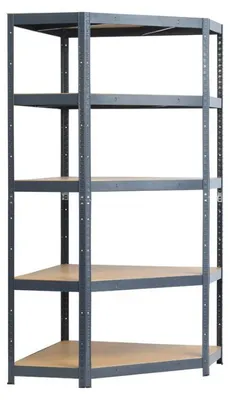 Obrázok produktu pre Kovové Rohové Police 180*90*90*40, Pozinkované - Tg-Reg 5456