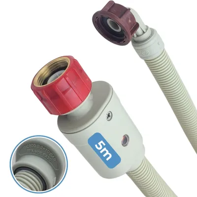 Aquastop-Schlauch 5,0 m, 3/4", VDE-geprüft, für Waschmaschinen