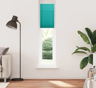 Image de Store plissé vert pétrole 40x200 cm largeur du tissu 39,4 cm