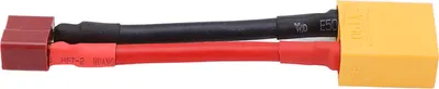 Image de Câble T femelle vers XT90 mâle Connexion fiable Protection contre les courts-circuits Connecteur T 12AWG pour voiture RC/modèle de bateau