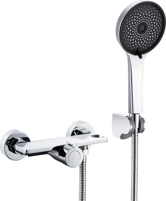 Produktbild von Auralum Wasserfall Badewanne Duschset mit 5 Funktionen Handbrause, Chrome Badewannenarmatur, Duschsystem Duschset für Badewanne und Badezimmer