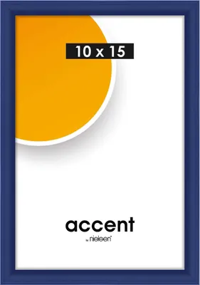 Produktbild von accent by nielsen Kunststoff Bilderrahmen Colorado Uni, 10x15 cm, Blau