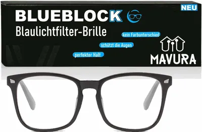 Produktbild von BLUEBLOCK Blaulichtfilter Brille Computer Fernsehen Anti Blaulicht Lesebrille