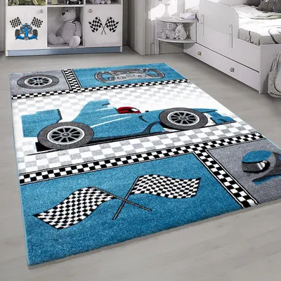 Obrázek produktu pro Homebyhome D?tský Koberec do D?tského Pokoje Moderní Vzory pro Kluky Obdélníkový i Kulatý Tvar M?kký a Pohodlný, Velikost: 200x290 cm