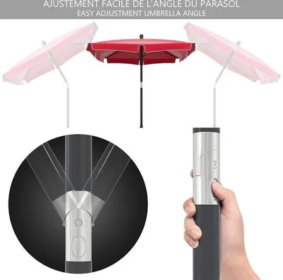 Obrázok produktu pre Obdĺžniková slnečná plachta 200 x 125 cm, 160 g/m², polyesterová tkanina s UV ochranou, skladateľná, ochranná plachta do záhrady a na terasu
