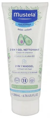 Productafbeelding van Mustela Wasgel 2in1 (200 ml)