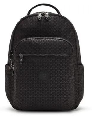 Produktbild von Kipling SEOUL Großer Rucksack, Signature Emb (Schwarz)
