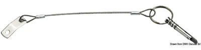 Zdjęcie produktu dla Osculati SS plate + cable 1,6 mm Spring Akcesoria do bimini, pokrowców i plandek