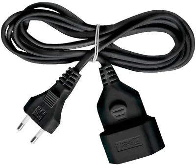 Produktbild von Brennenstuhl Verlängerungskabel H03VVH2-F, 2 x 0,75, schwarz, 1161791