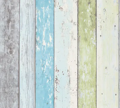 Immagine prodotto di Carta da parati Profhome imitazione legno 855077-GU liscia opaca blu verde bianco 5,33m2