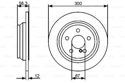 Produktbild von BOSCH Bremsscheiben (2 Stück)  0 986 479 414