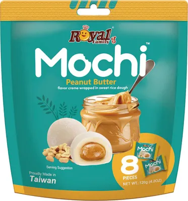 Zdjęcie produktu dla Masło orzechowe Royal Family Mochi 120g